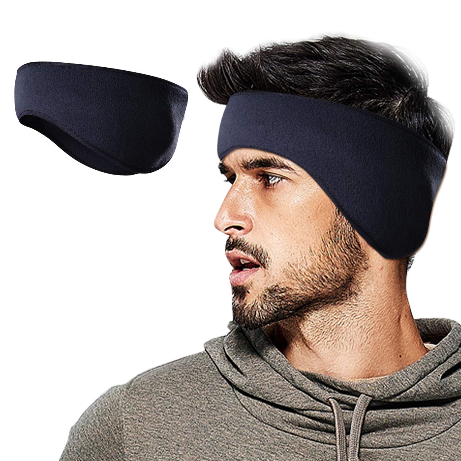 Winter Fleece Ear Warmers Headband Ear Muffs for Men Women Kids, Ear Covers for Cold Weather Ski Running Cycling Work