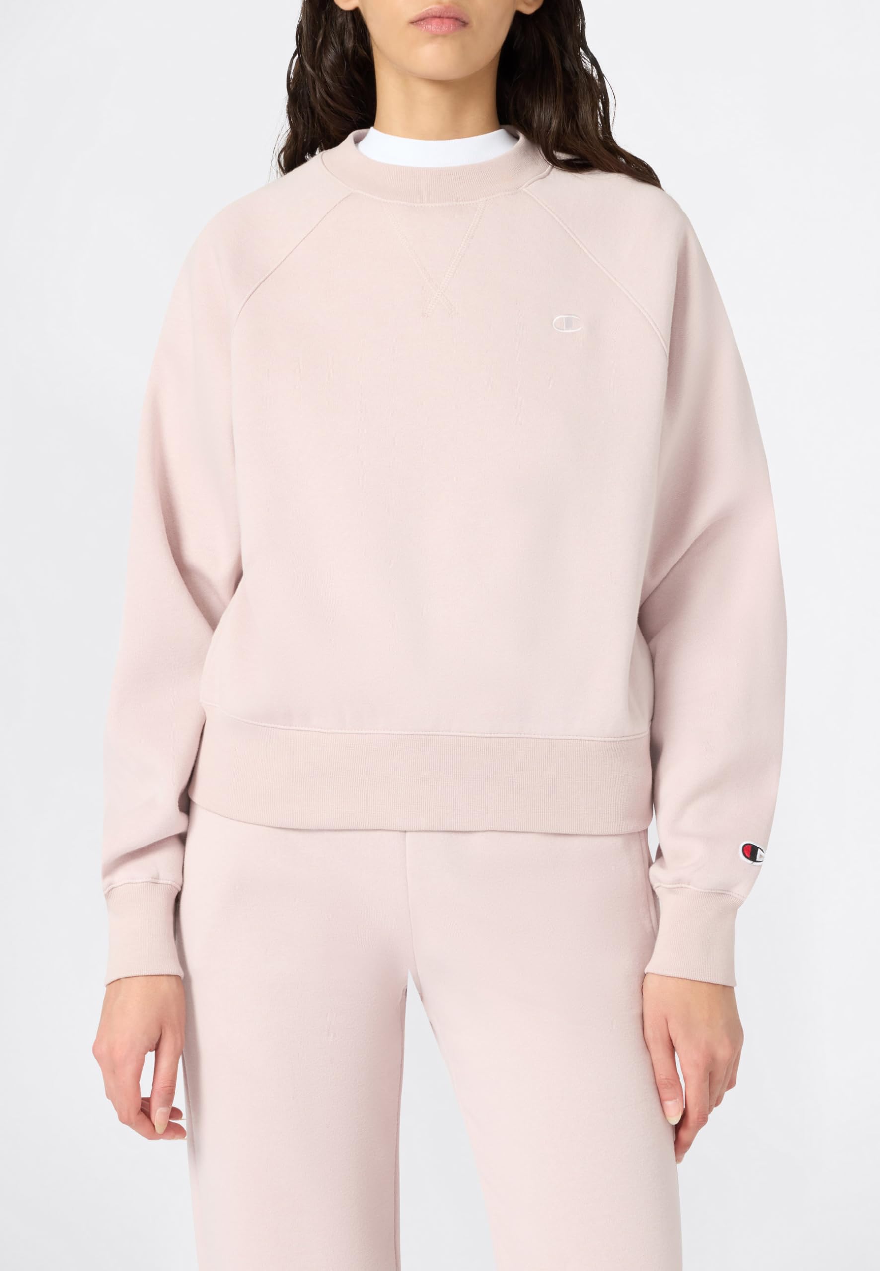 Champion Sweat à Capuche Legacy pour Femme, Rose, XS