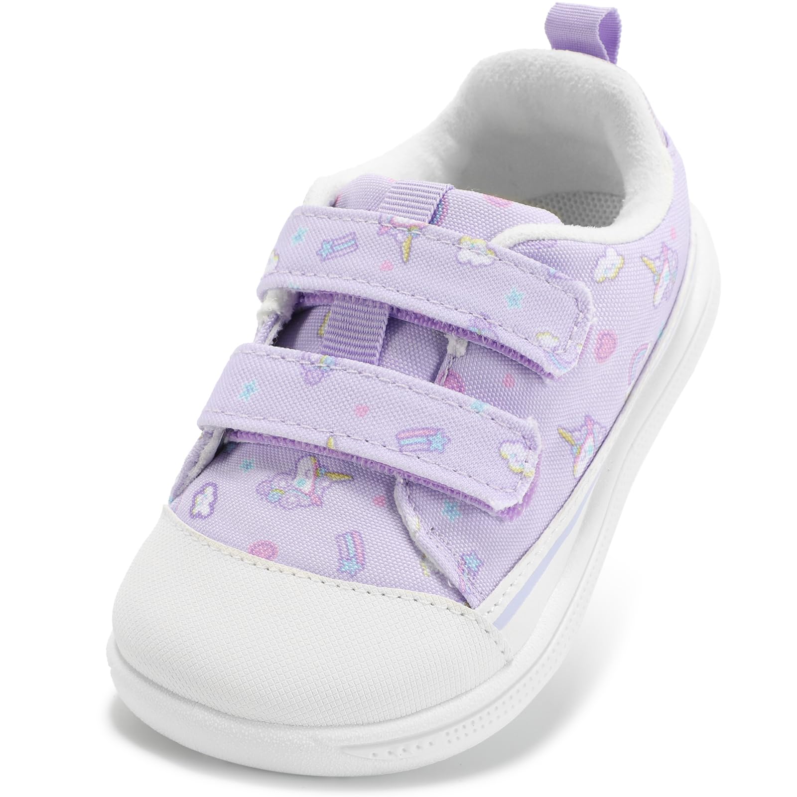 STQ KIDS Toddler Boys &amp; Girls Barefoot Shoes Wide Toe Box Canvas Sneakers