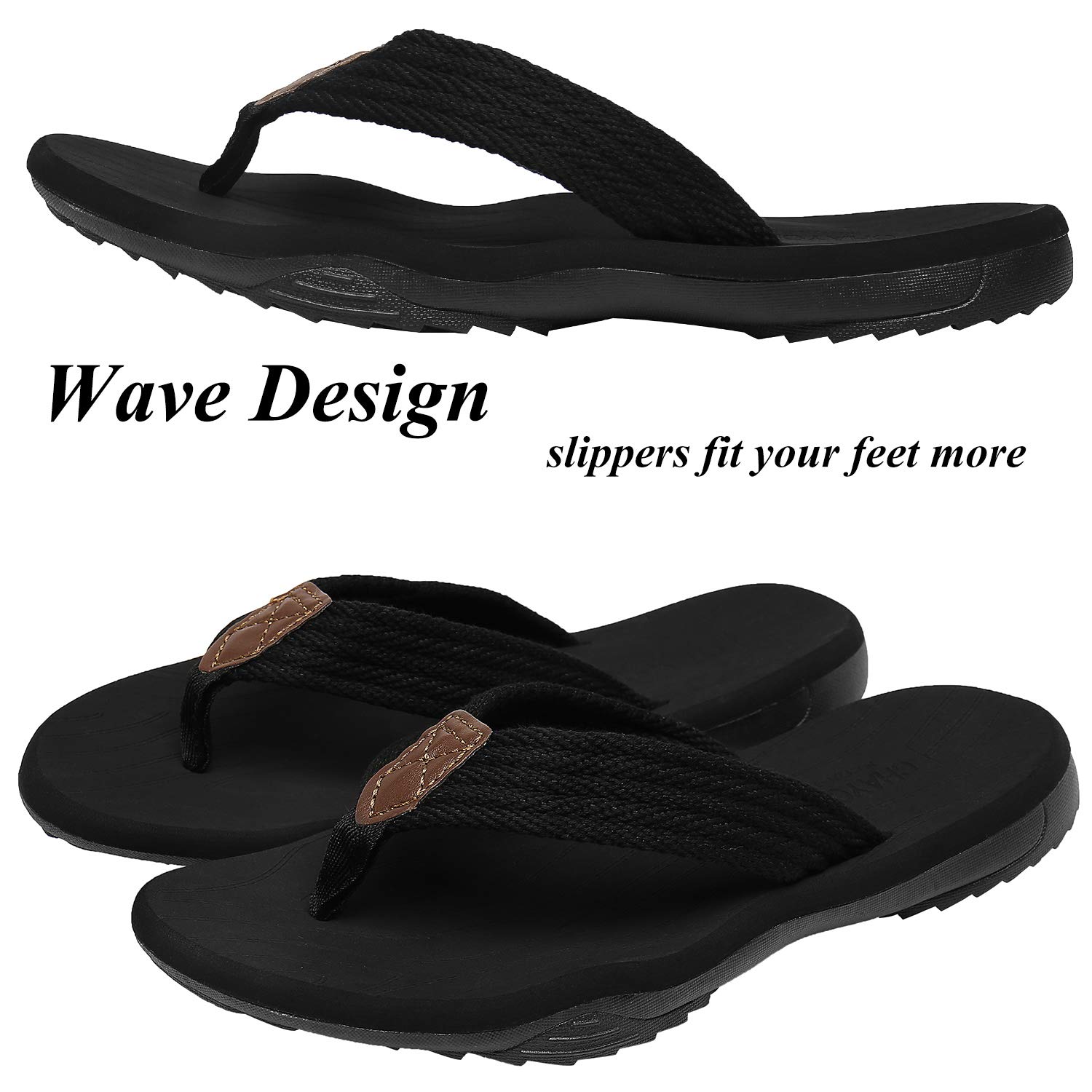 ChayChax Infradito Uomo Scarpe da Spiaggia e Piscina Sportive Beach Sandali Morbide Ciabatte Antiscivolo Pantofole con Gomma Suola