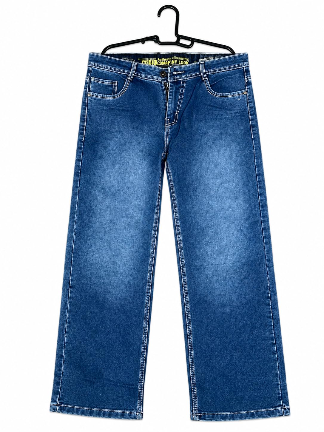Men's Blue Regular Fit Denim Jeans | Mid Rise | Casual Wear-picture-37