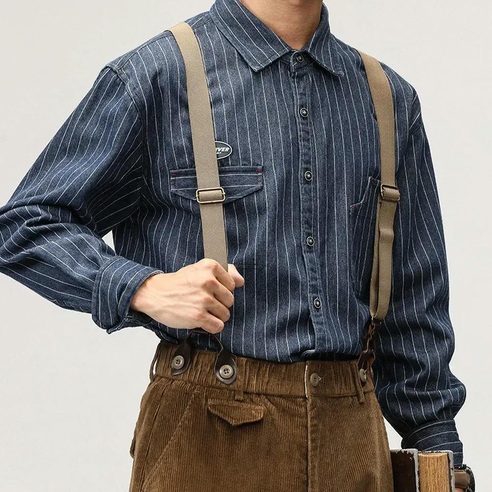 JJDFW męskie śpioszki na jesień i zimę sztruksowe spodnie męskie vintage chusta jednoczęściowe codzienne długie spodnie kombinezony dla mężczyzn