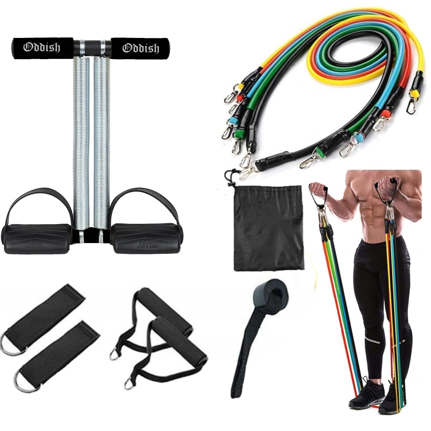 See full amazon price history chart for ODDISH; way to fitness 11 in 1 Resistance Bands/Toning Tube Double and Single/Tummy Trimmer/Large & Standered Springs Combo Pack for Man & Women (Large Spring with 11 in ONE, Black) ODDISH; way to fitness 11 in 1 Resistance Bands/Toning Tube Double and Single/Tummy Trimmer/Large & Standered Springs Combo Pack for Man & Women (Large Spring with 11 in ONE, Black) (B0CL77HGSQ) Amazon Price History, Amazon Price Tracker