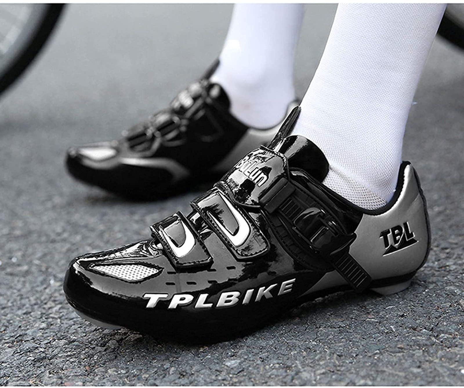 Amazon.co.jp: メンズサイクリングシューズ、プロの競技用サイクリング