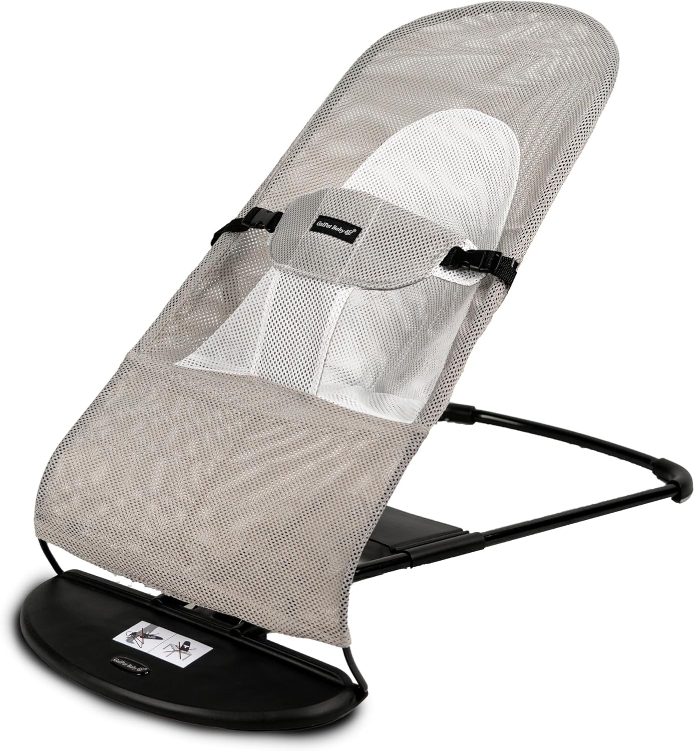 GalPat Baby - Funda Hamaca Compatible con BabyBjorn y GalPat Baby Transpirable - Asiento para Hamaca de bebé Transpirable - Color Gris (Funda + Bolsa DE Transporte)