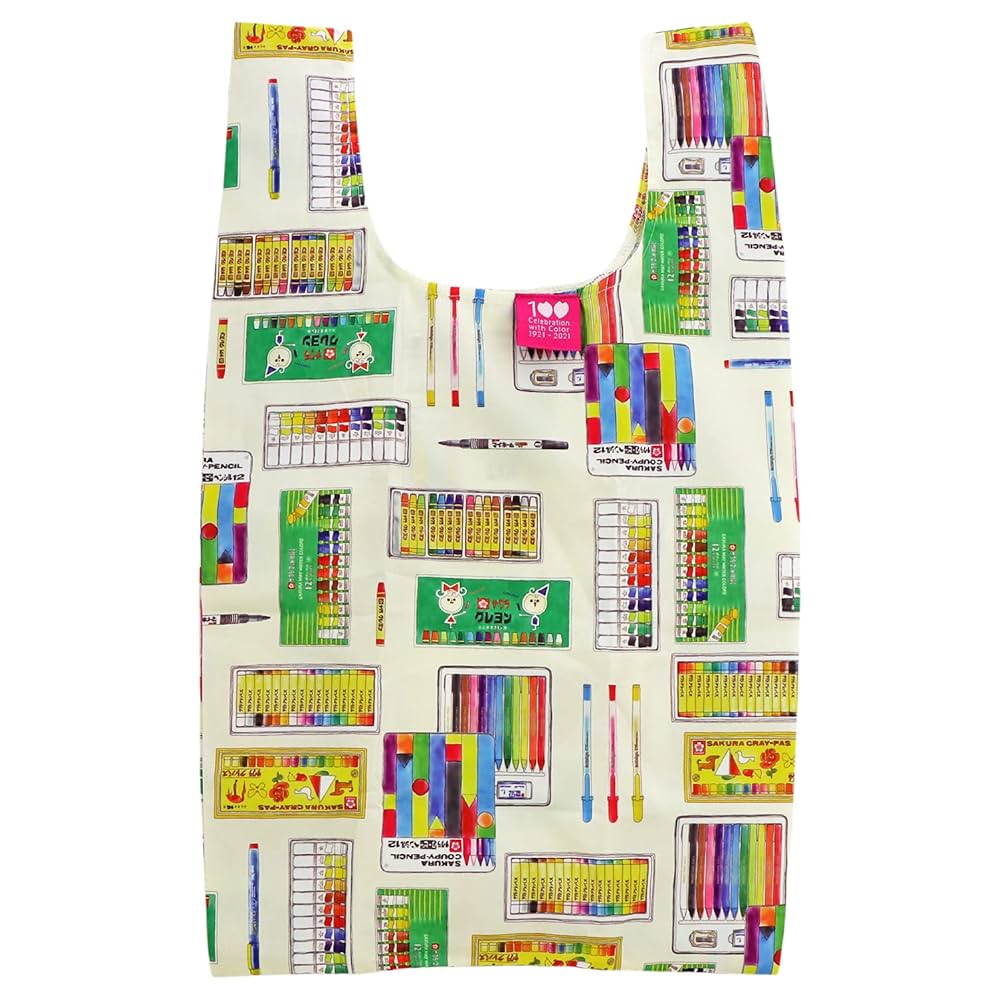 Amazon.co.jp: サクラクレパス エコバッグ 100周年記念 水彩画