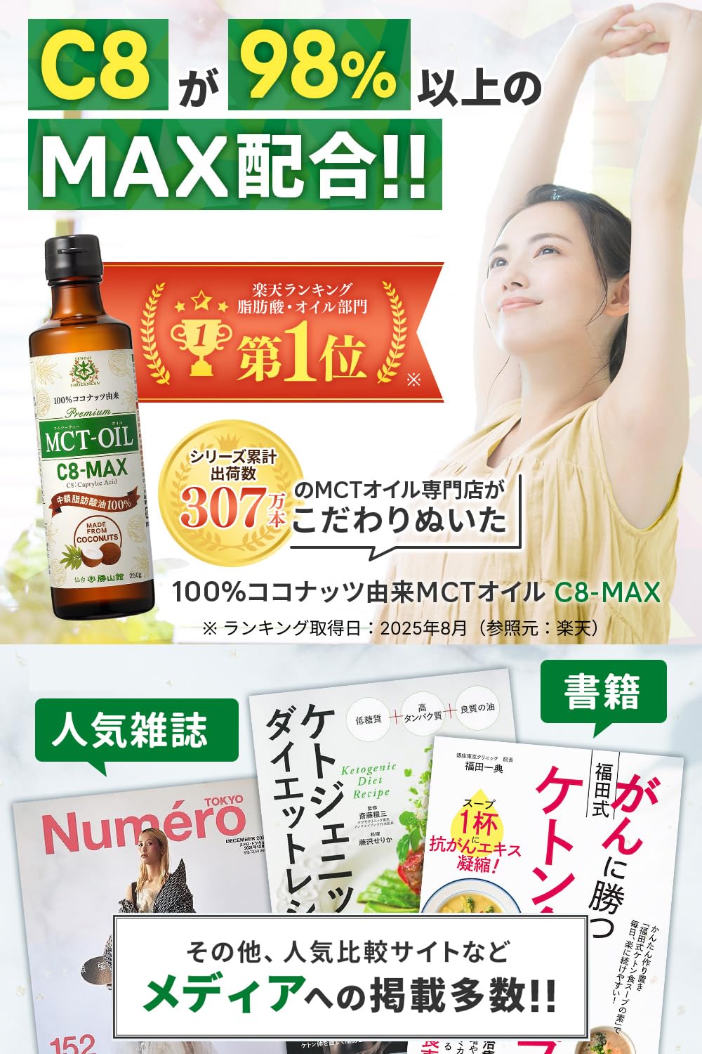 新品未開封 仙台勝山館 MCTオイル C8-MAX 450g 2本セット 51x3IsBRCHL._AC_UL210_SR210,