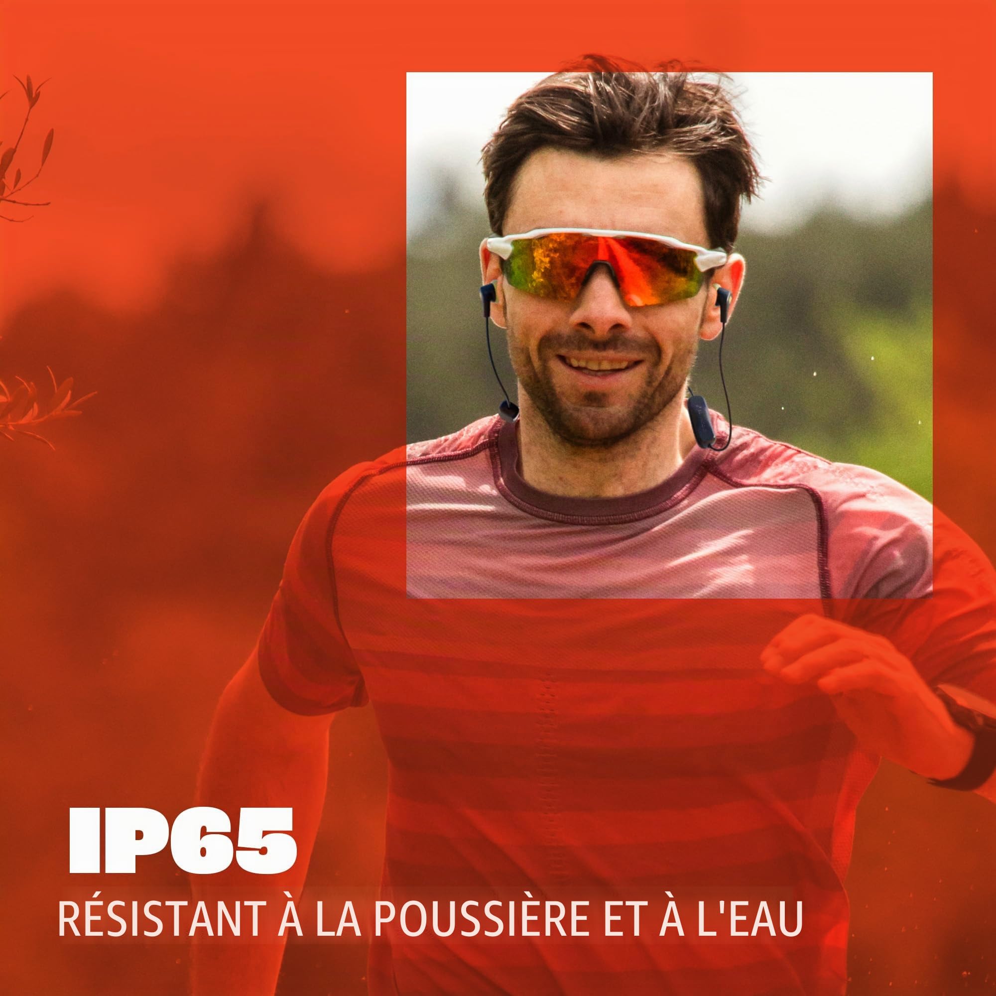 JBL Endurance Run 3, Écouteurs sans Fil Sport Bluetooth, Noir