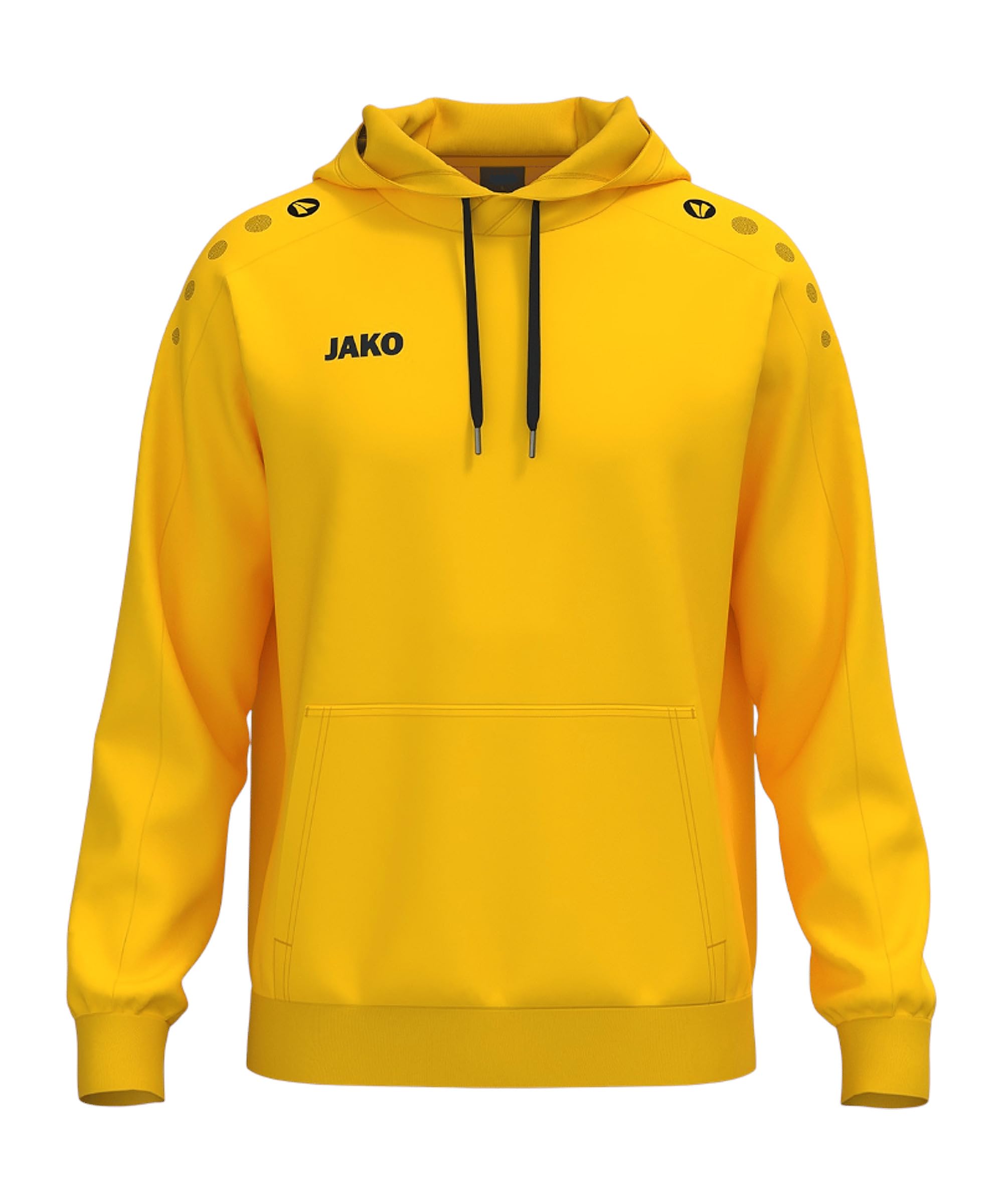 JAKO Unisex One Cotton Hooded Sweatshirt, Yellow, XL