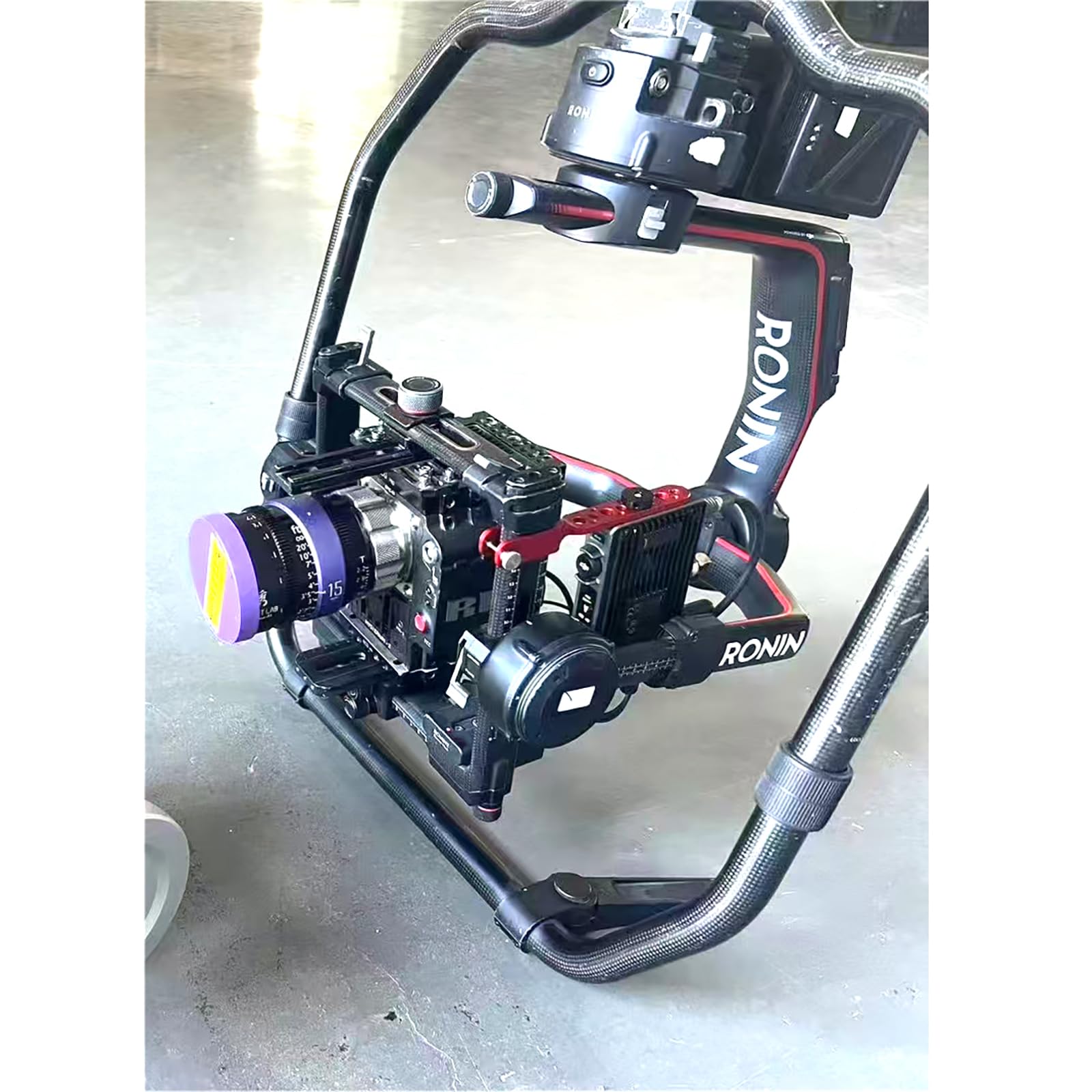 HangTon Placa base de cámara para cardán DJI Ronin 2, parte inferior de cola de milano, liberación rápida extendida para Arri Red Sony Blackmagic, 25 cm