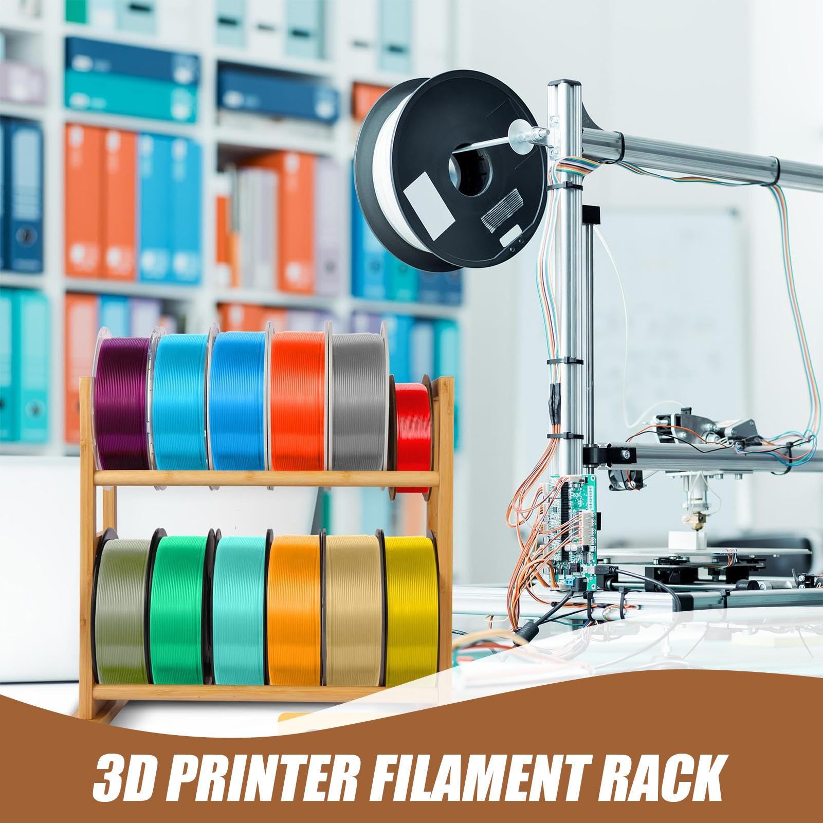 Support De Rangement pour Filaments Organisateur Bobines Gestion | Support De Rangement Rotatif Pour Bobines De Filament Support De Bobine Pour Maison Atelier Laboratoire Et Entrepris