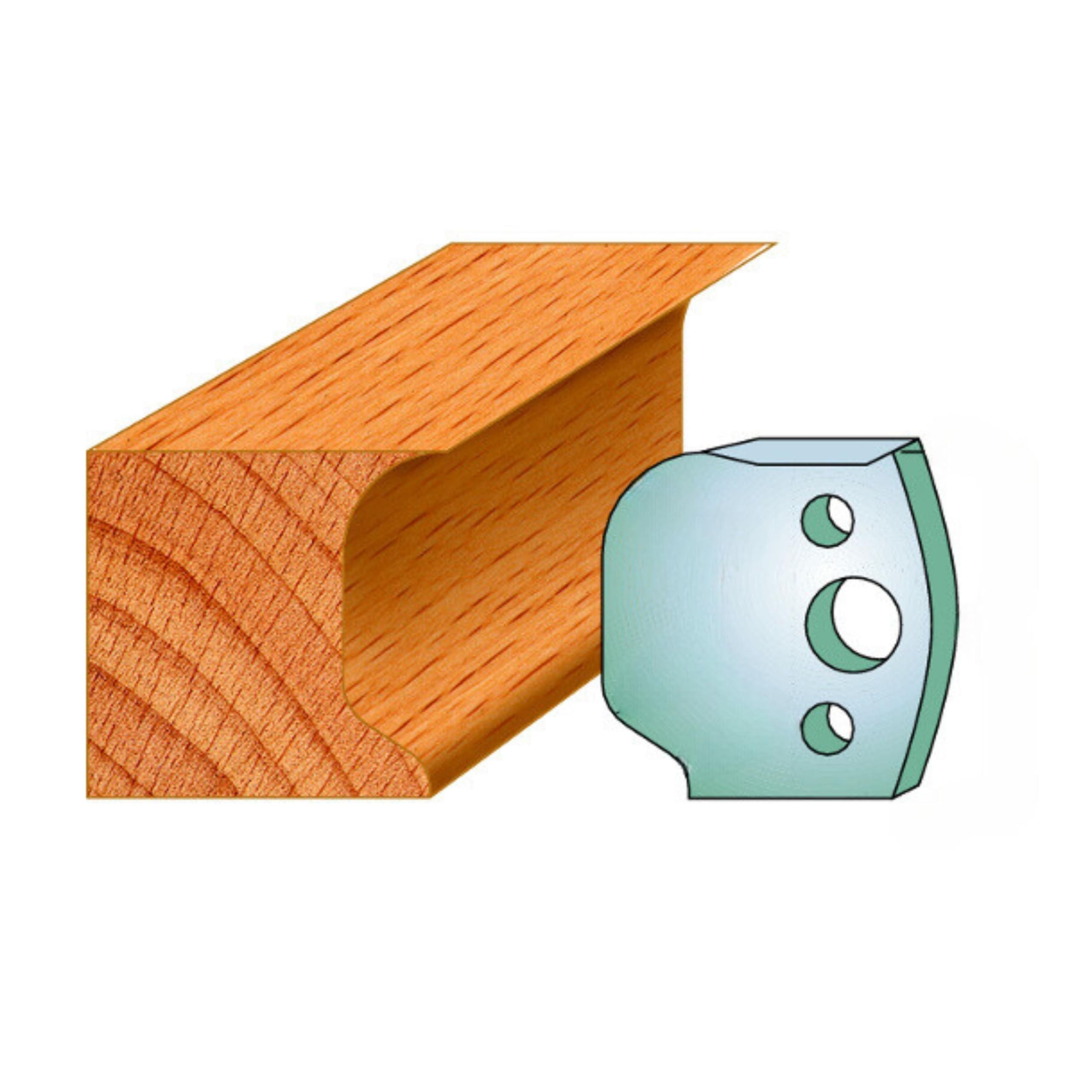 40mm Euro Spindle Moulder Cutters - Profile 048 Knives Only Pack of 2 Made by Xcalibur Tooling โ image 1