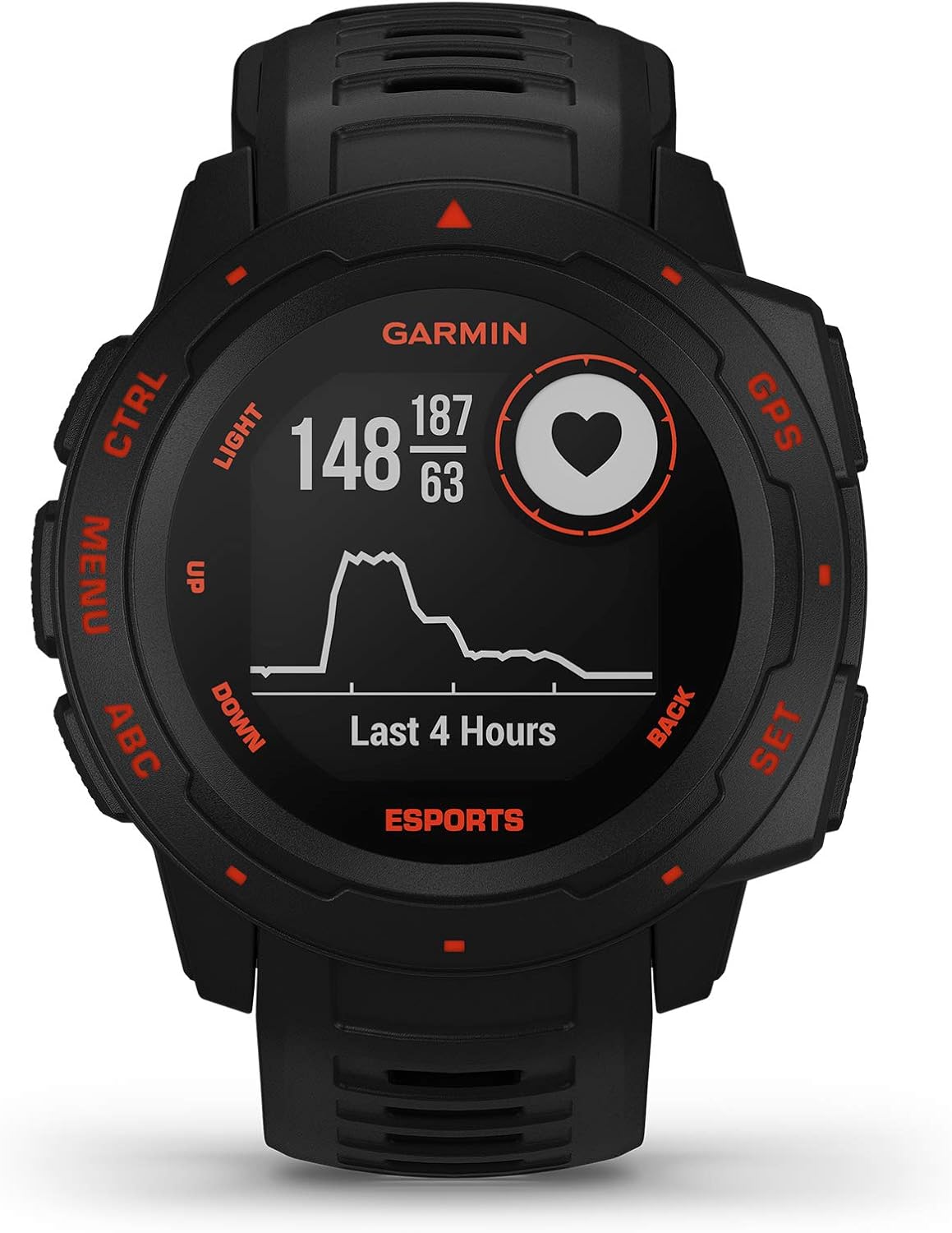 Gеt Sресіаl Prісе Garmin Instinct Esports Edition, GPS Gaming Smartwatch with Esports Activity Profile, Broadcast Your Stress Level and Heart Rate to Game Streams via Str3AMUP!