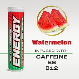 Xero Picks Energy Flavored Toothpicks with Caffeine, B12 & B6-60 Picks - 3 Pack - Watermelon