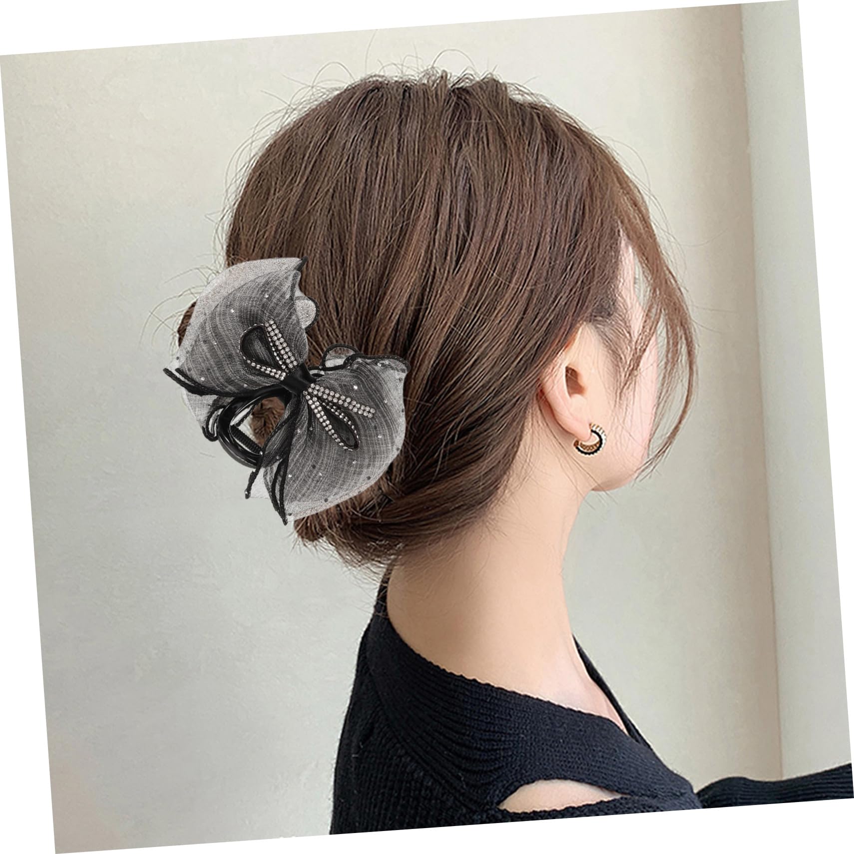 12piezas Clip De Pelo Para Mujer De Horquilla Lazo Diseño Elegante y Práctico Para Tipo De Cabello Para Uso Diario Bodas y Ocasiones Especiales