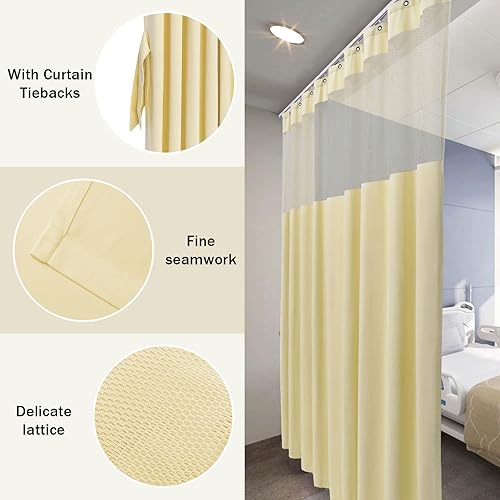 Miniatura 3 de Cortina de hospital ignífuga para colgar privacidad médica, cortinas de cubículo para separación de habitaciones, cumple con pruebas ignífugas de