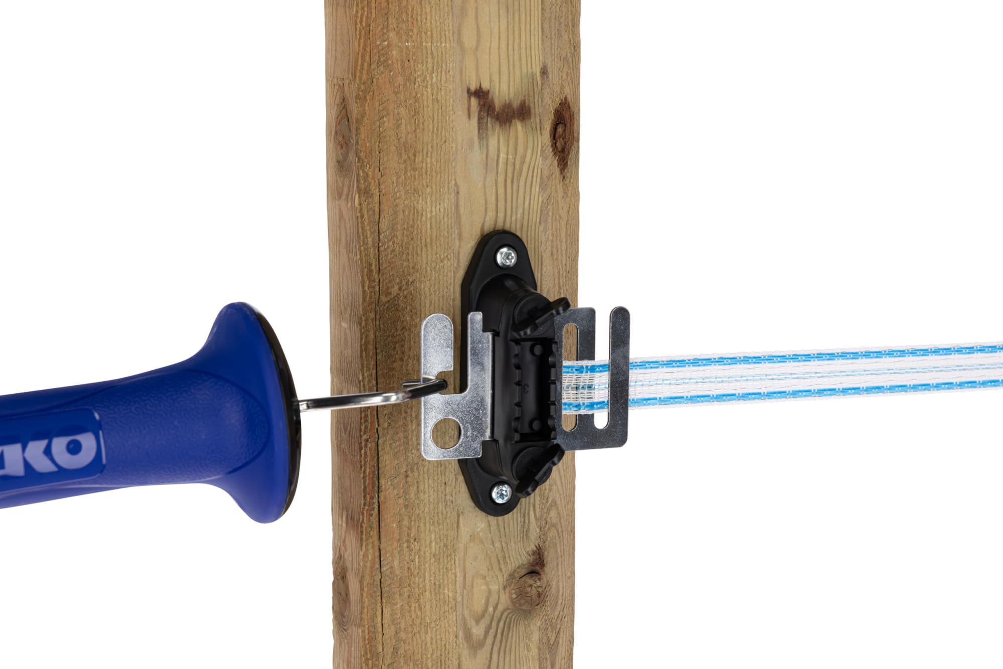 AKO Weidezaunband PlatiniumLine (weiß/blau, 200 m Länge, 20 mm breit, Tierzaun, Zubehör Weidetiere, Tierzubehör) 442821