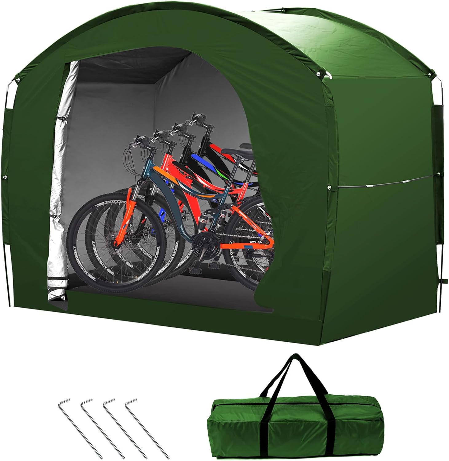 Bike Storage Tent Portable Shed Cover for Bikes, Lawn