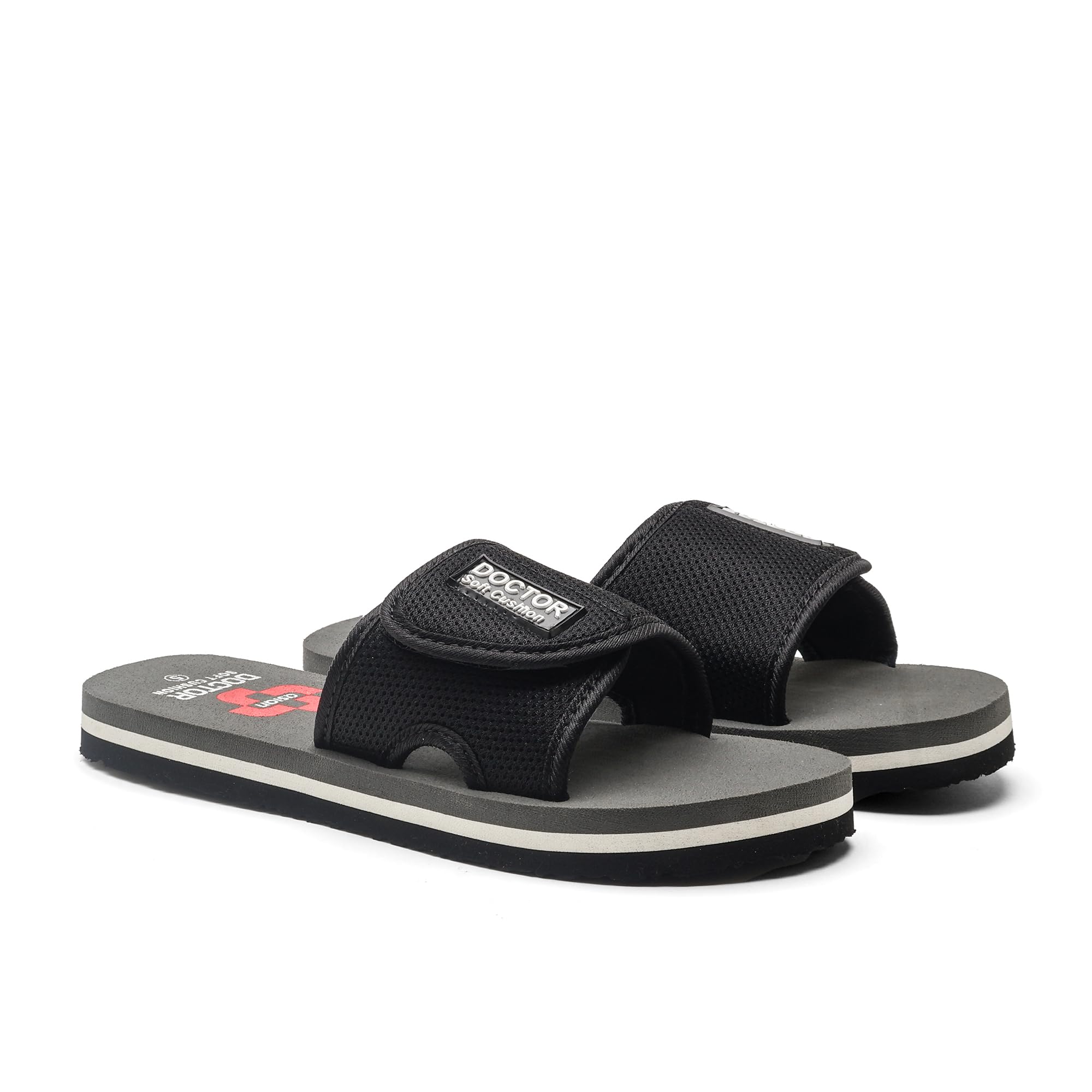 Women Orthopaedic DOCTOR Soft Cushion Slippers| Extra Soft Diabetic Slides with Adjustable Strap|Relief for Heel Pain, Swelling, Arch & Ankle Support|House Slippers - AFL-612-image-44