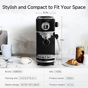 Amazon.com: HIBREW H10B - 51mm Espresso Machine - Temperature