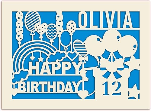 EDSG Tarjetas de cumpleaños personalizadas para mujeres, hombres y niños, tarjeta de feliz cumpleaños para niñas, niños, él, regalo de cumpleaños,