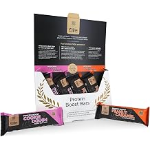 Healthspan Elite 6 x Protein Boost Bars, 16g Whey Protein | Peanut Caramel & Cookie Dough Flavours | For Muscle Mass & Recovery | Soft texture | Superior taste