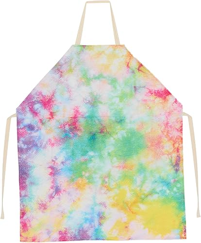 CHICTRY Delantal de pintura de graffiti colorido impermeable para cocinar, hornear, asar a la parrilla, manualidades de bricolaje