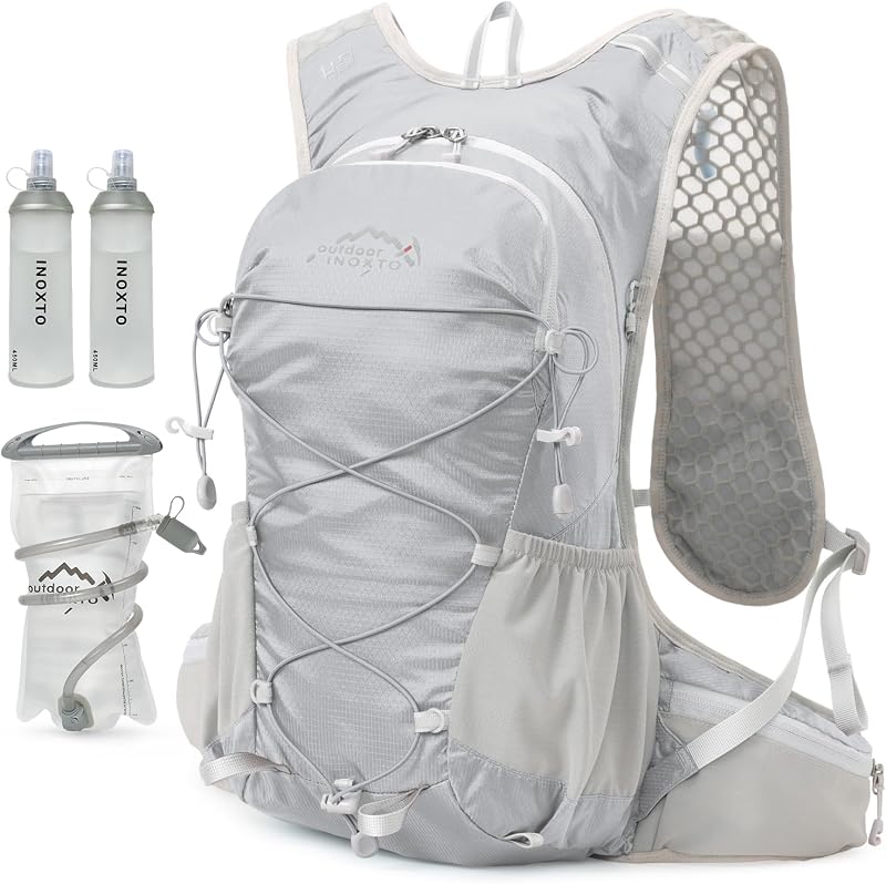 Hydration Backpack, 18L Lightweight Hiking Backpack with 2L Water Bladder Daypack Women Men, Water Backpack Insulated Hydration Pack for Hiking, Running, Festival, Cycling