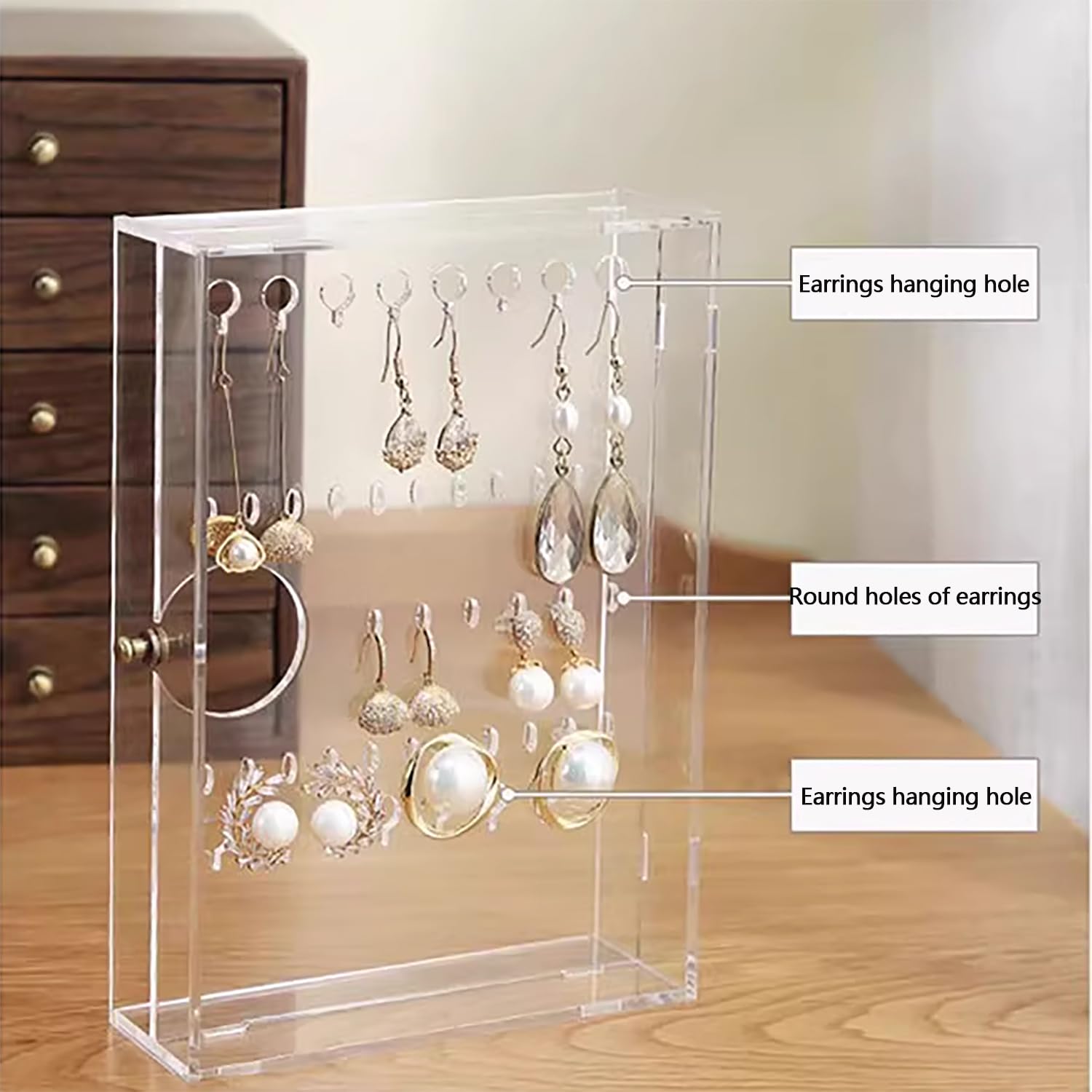 Caja De Joyería Madera, Joyero 5 Niveles, Almacenamiento, Gran Capacidad, Con Diversos Compartimentos