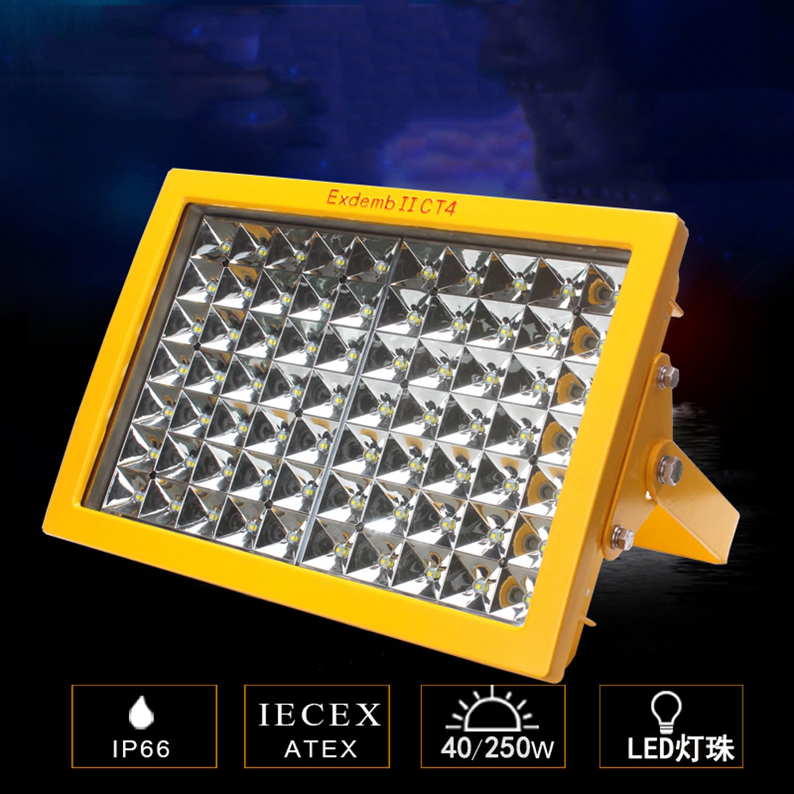Faretto LED Da Esterno 50-250w Luce Di Sicurezza Proiettore Del LED, Ip66 Impermeabile Faretti LED d Per Giardino, Cortile, Garage, Fabbriche, Passaggi Porta (60W)