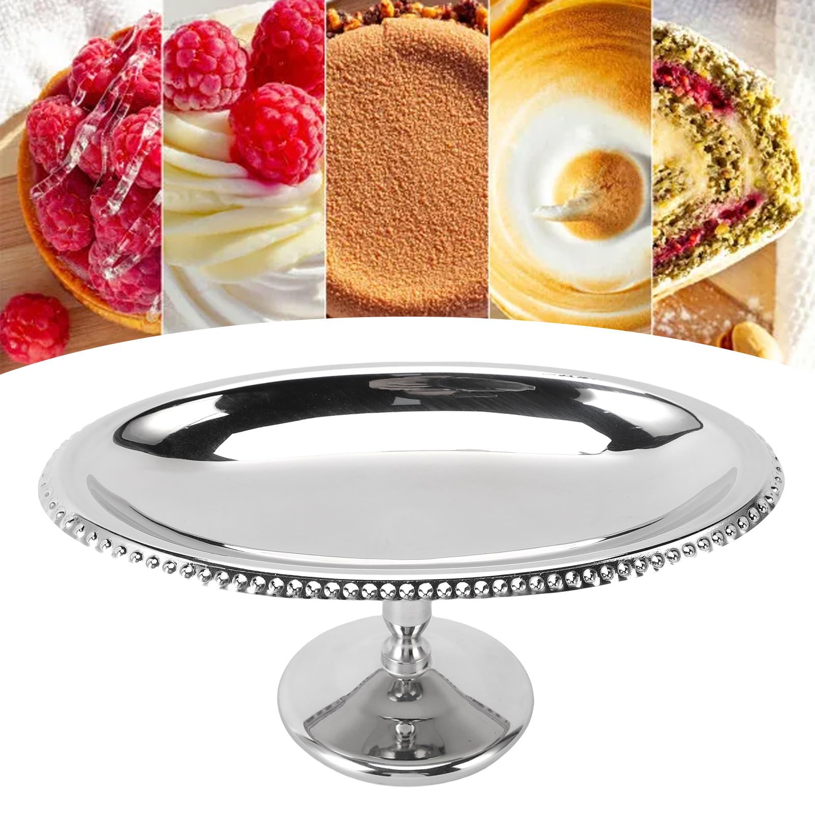 Dessertbecher aus Edelstahl, 4 ovale Eisschalen Ovale Teller mit hohen Füßen Wiederverwendbare Becher mit Fußständer Für Eiscreme, Obst, Pudding, Snacks und Desserts (B)