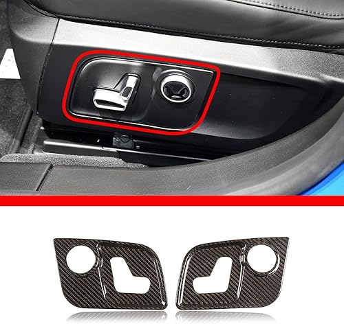 YIWANG 100% fibra de carbono real para Maserati LevanteGhibli asiento lateral decoración marco adhesivo para Quattroporte 2013-2019