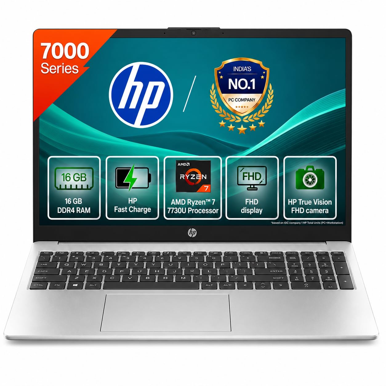 HP Laptop 15s, AMD Ryzen 7 5700U, 15.6-inch (39.6 cm), FHD, 16GB DDR4, 512GB SSD, AMD Radeon graphics, Backlit KB, Thin & light, Dual speakers (Win 11, MSO 2021, Silver, 1.69 kg), ey2001AU-picture-34