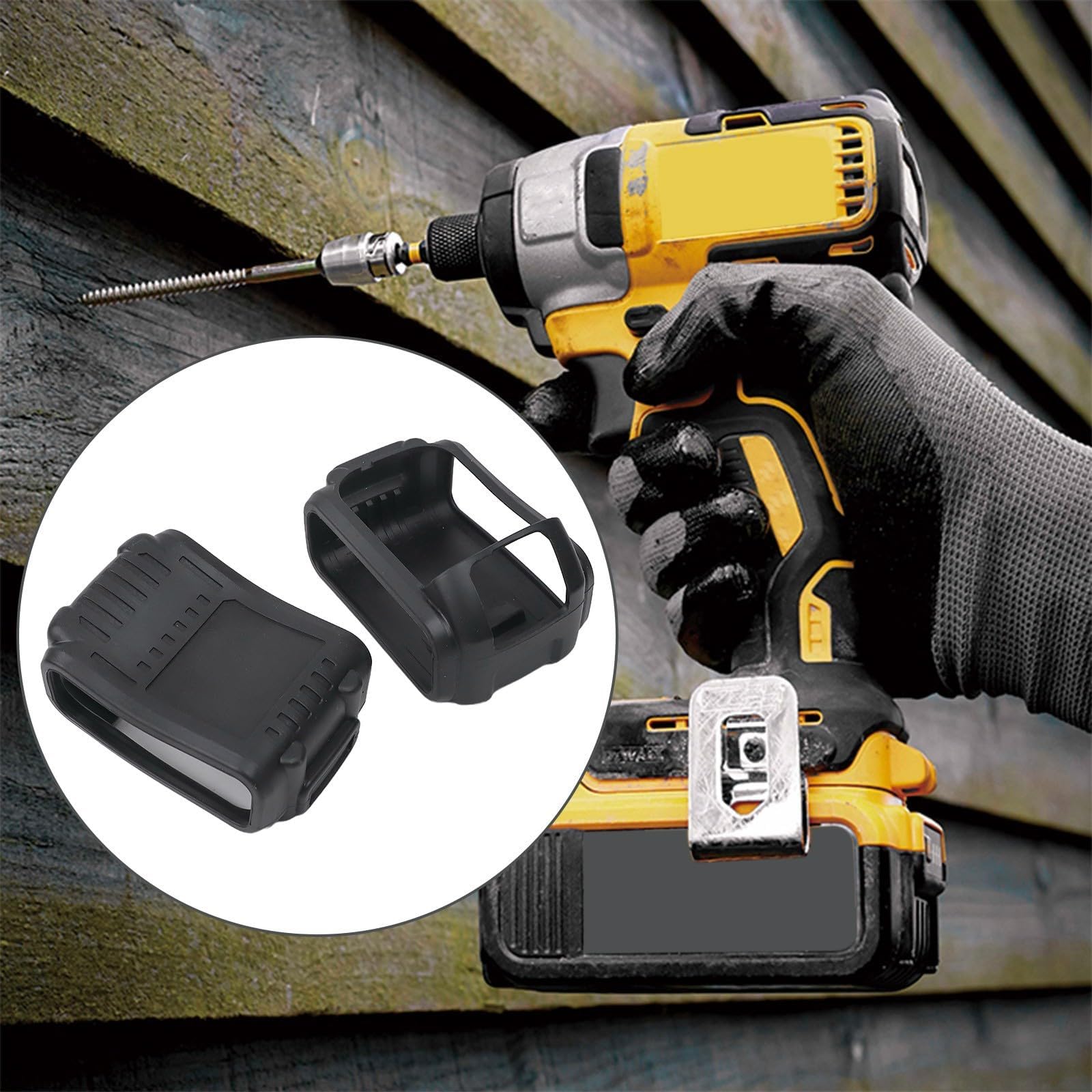 2pcs Batteria Custodia di Protezione In Silicone Utensili Elettrici per Dewalt 20V 4.0 5.0 Copertura Protettiva Della Batteria Strumenti Elettrici Accessori