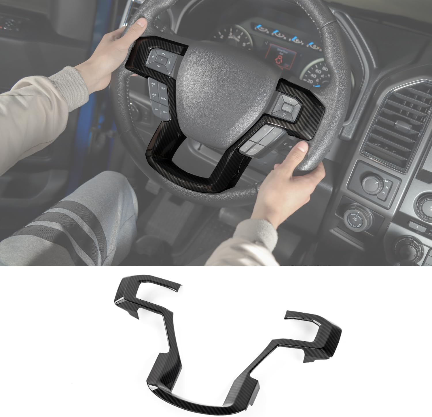 Steering wheel cover for Ford F 150 2015-2020