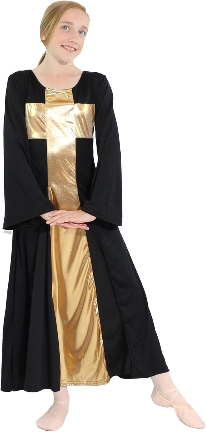 Danzcue Girls Praise Cross Long Dress - Image 2