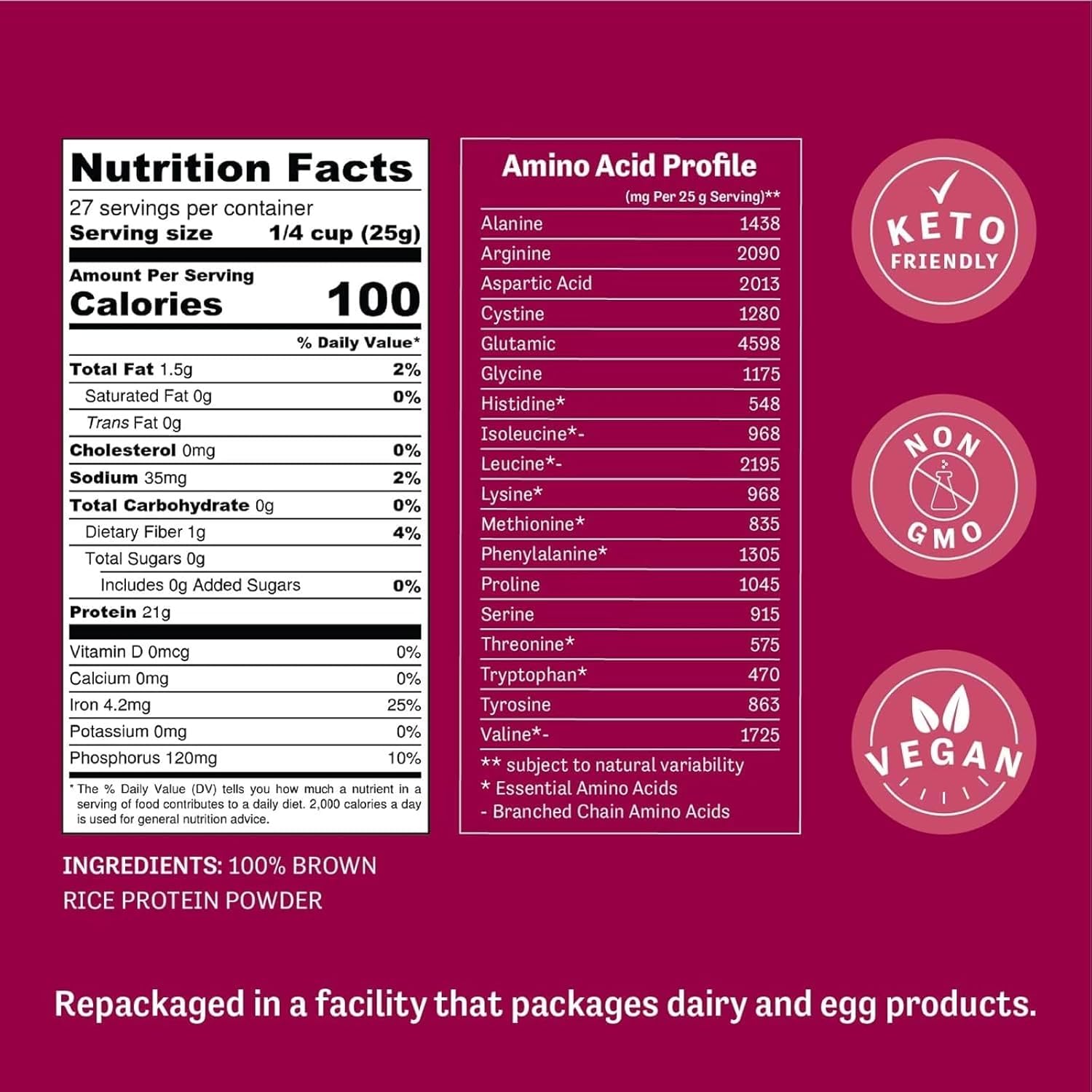 Judee's Gluten Free Brown Rice Protein Powder - Plant-Based Vegan Protein - Gluten-Free Meal Replacement - 1.5 lb, Unflavored - Image 4