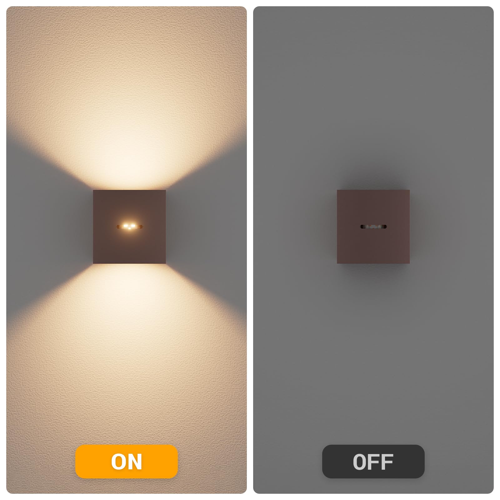 Klighten 2PCS Lampara de Pared Con G9 LED Bombillas Reemplazables Bronze
