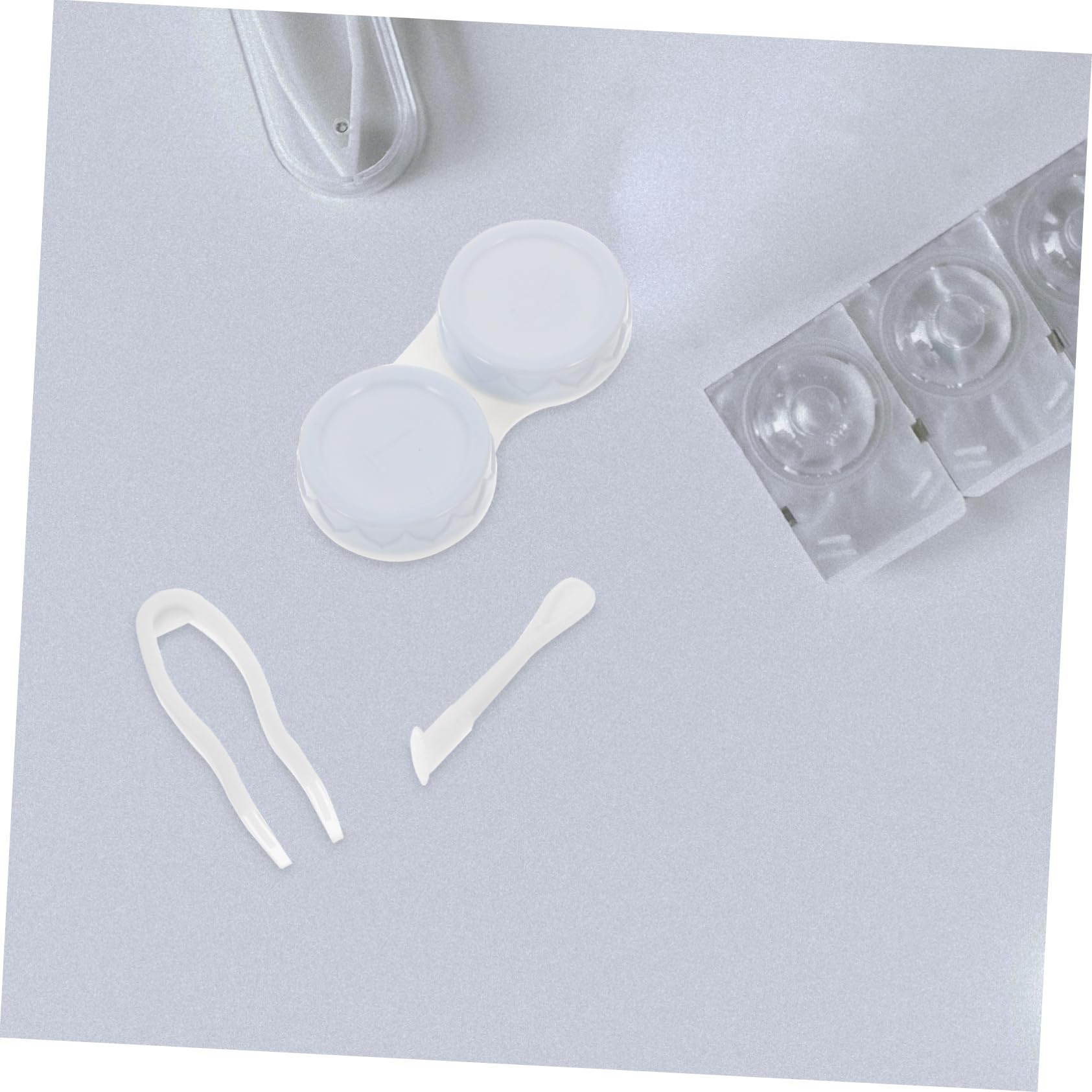 CALLARON 10 Set custodia per lenti a contatto portatile Astuccio custodia per gli occhiali occhio alimentazione dei contatti porta contatti sostituibile Bicchiere