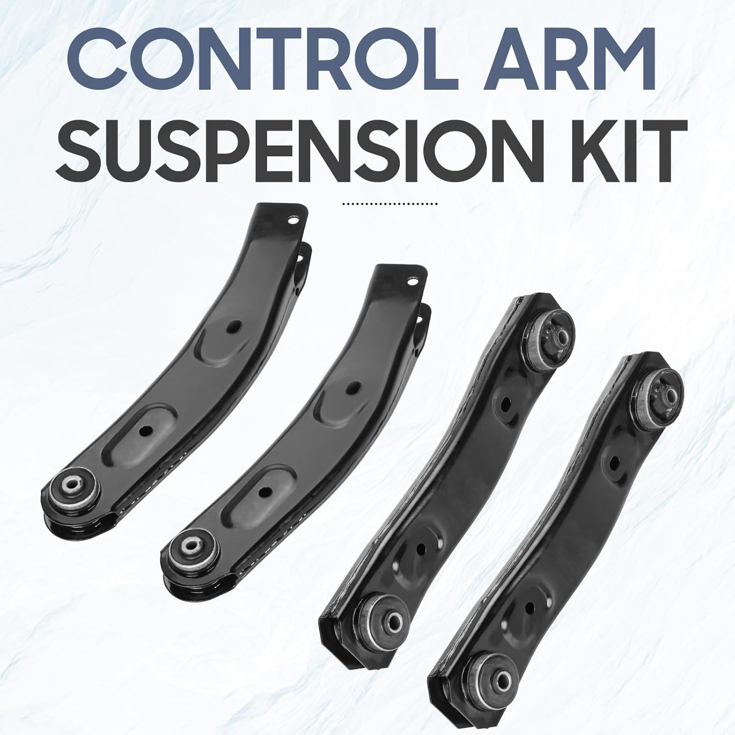 K640797 K640773 Front Upper and Lower Control Arms Suspension Kit Fit for 1999 2000 2001 2002 2003 2004 Jeep Grand Cherokee -4pc Set