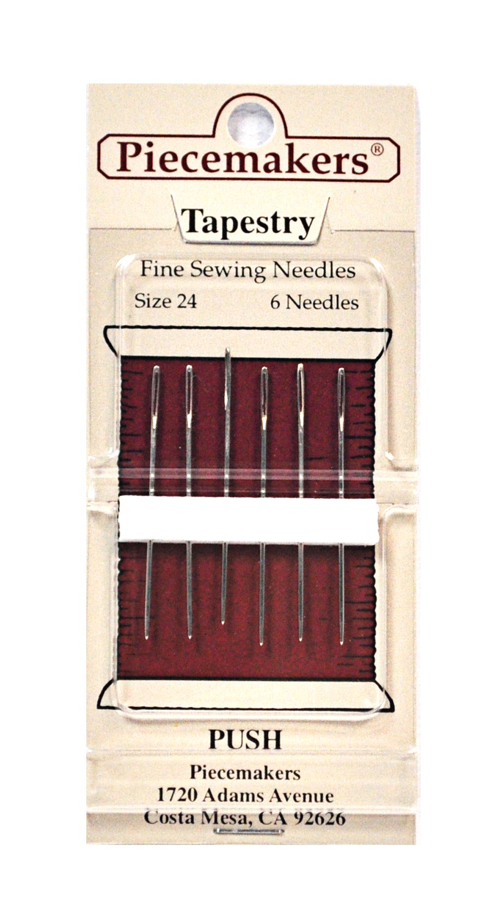 Piecemaker Tapestry Fine Sewing Needles Size 24