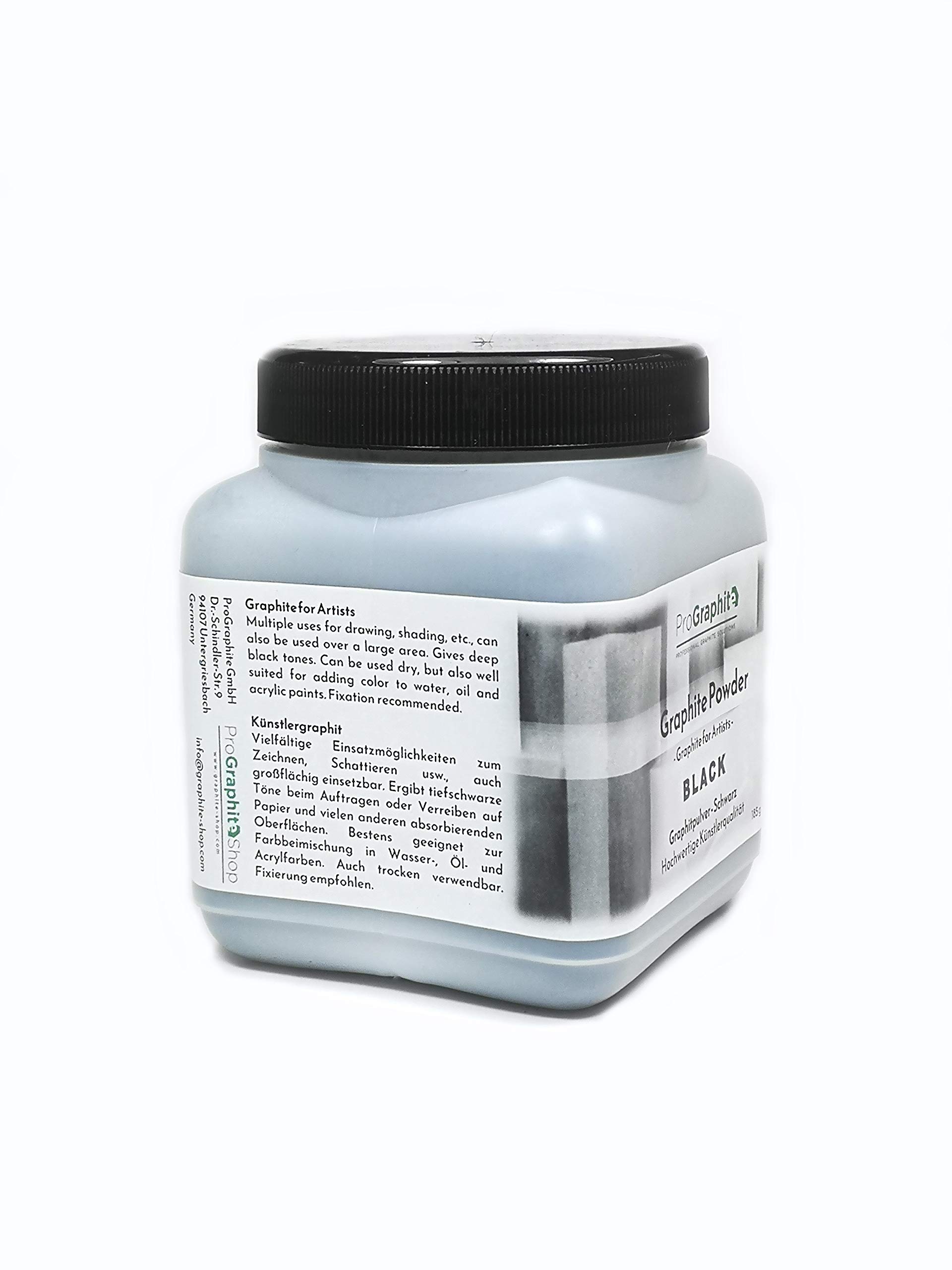 Graphite artistique naturel noir en poudre (500ml) Graphite for Artists, gris color
