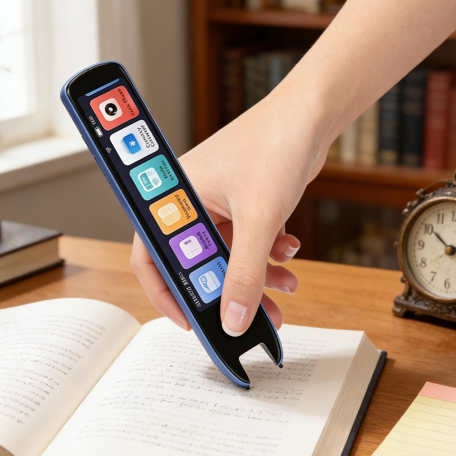Penna AI Intelligente - Dispositivo Portatile con IA per Lettura,Traduttore Linguistico | per Bambini Adulti Scuola Istruzione Apprendimento Studio Giochi Ufficio Casa Viaggio Università College
