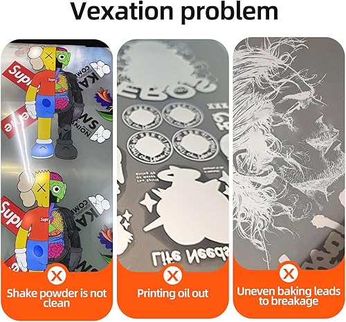 Miniatura 6 de A3 Agitador y secadora de polvo DTF automático económico de 13.4 pulgadas (13.386 in), máquina de sacudida de polvo automática con 4 lámparas para