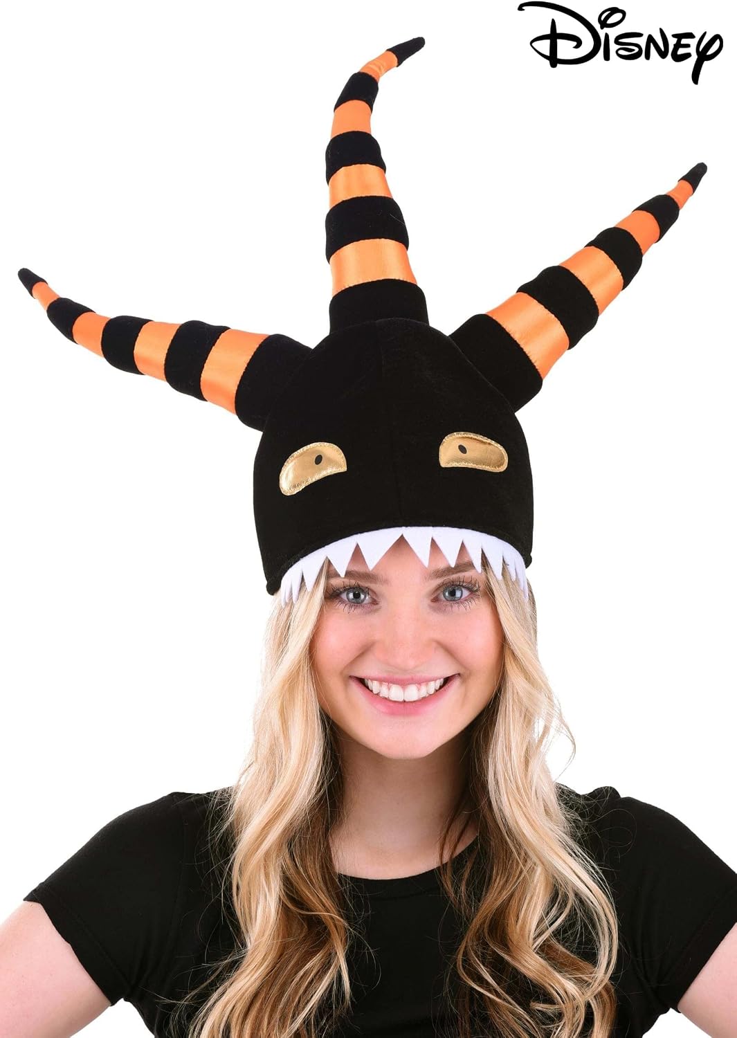 Disney Nightmare Before Christmas Harlequin Demon Costume Hat - Velvet with Striped Tentacles, Officially Licensed