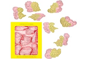 Dinosaur Cookie Cutters with Plunger Stamps