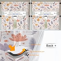 Vista 827 de Cenefas de cocina modernas con patrón de cobre marrón dorado para ventanas, cenefas opacas abstractas de marcas de arañazos y cortinas opacas