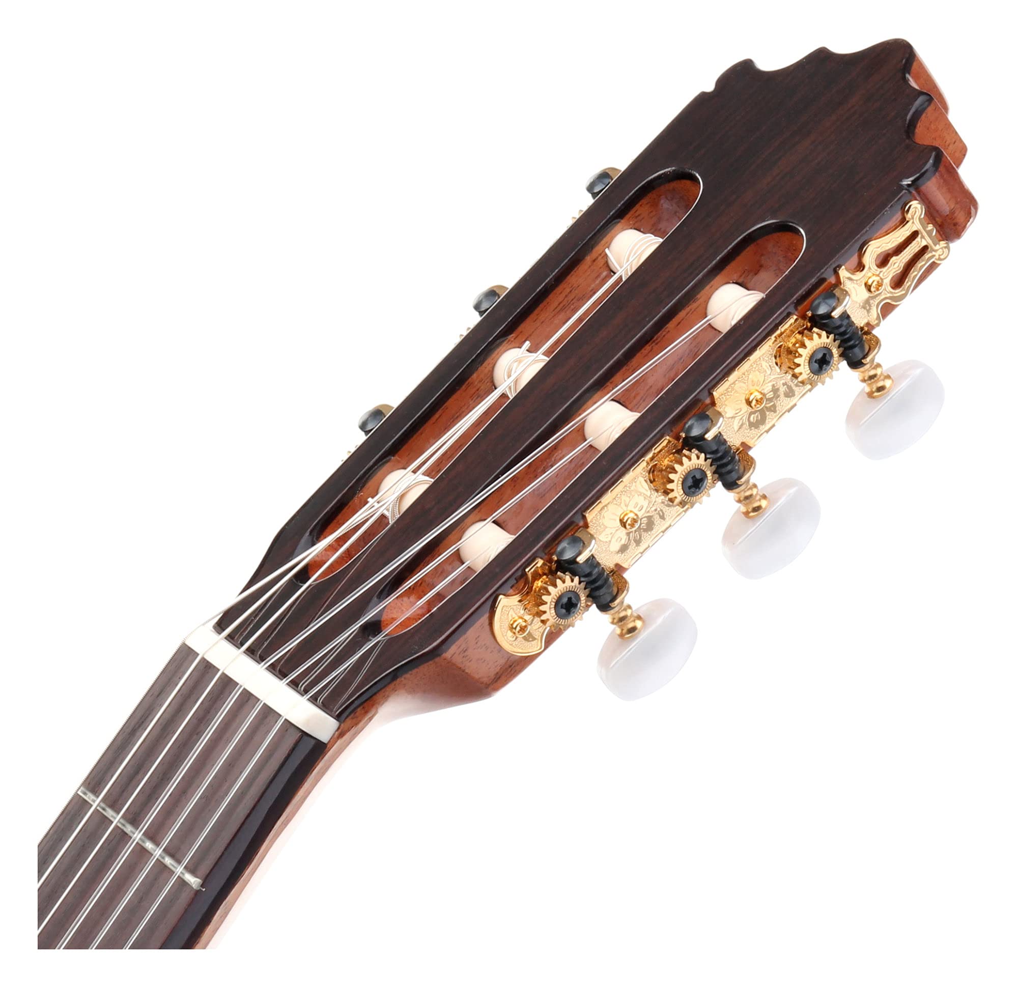 GC202G 4/4 guitarra de concierto | Tapa: cedro canadiense macizo, Fondo y aros: sapele, Mástil: caoba, Binding (tapa): Blackwood, Diapasón y puente: Blackwood