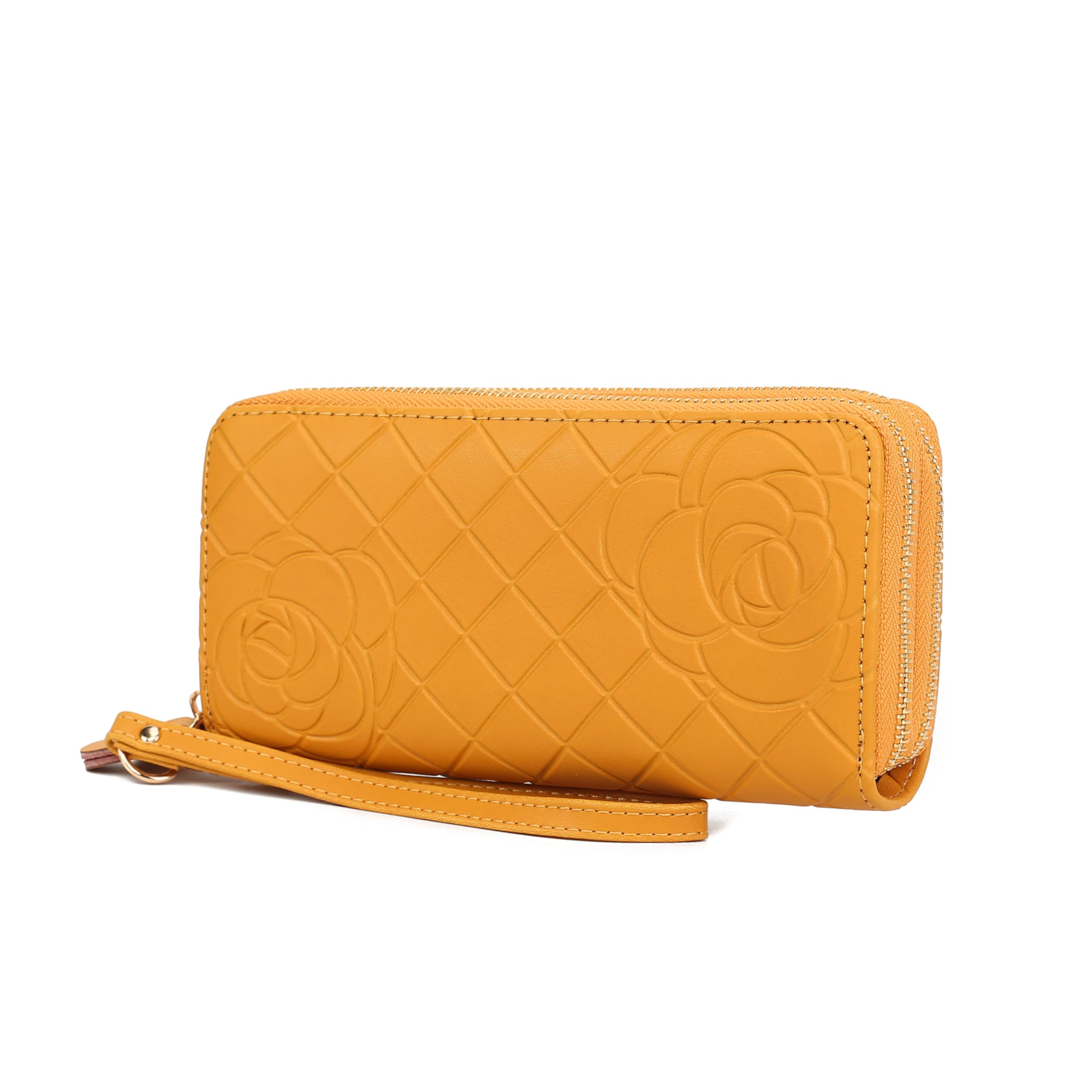 MKF Collection Wristlet Wallet for Women, Small Credit Card Holder with Zipper Coin Pocket Wallet Purse Handbag By Mia K