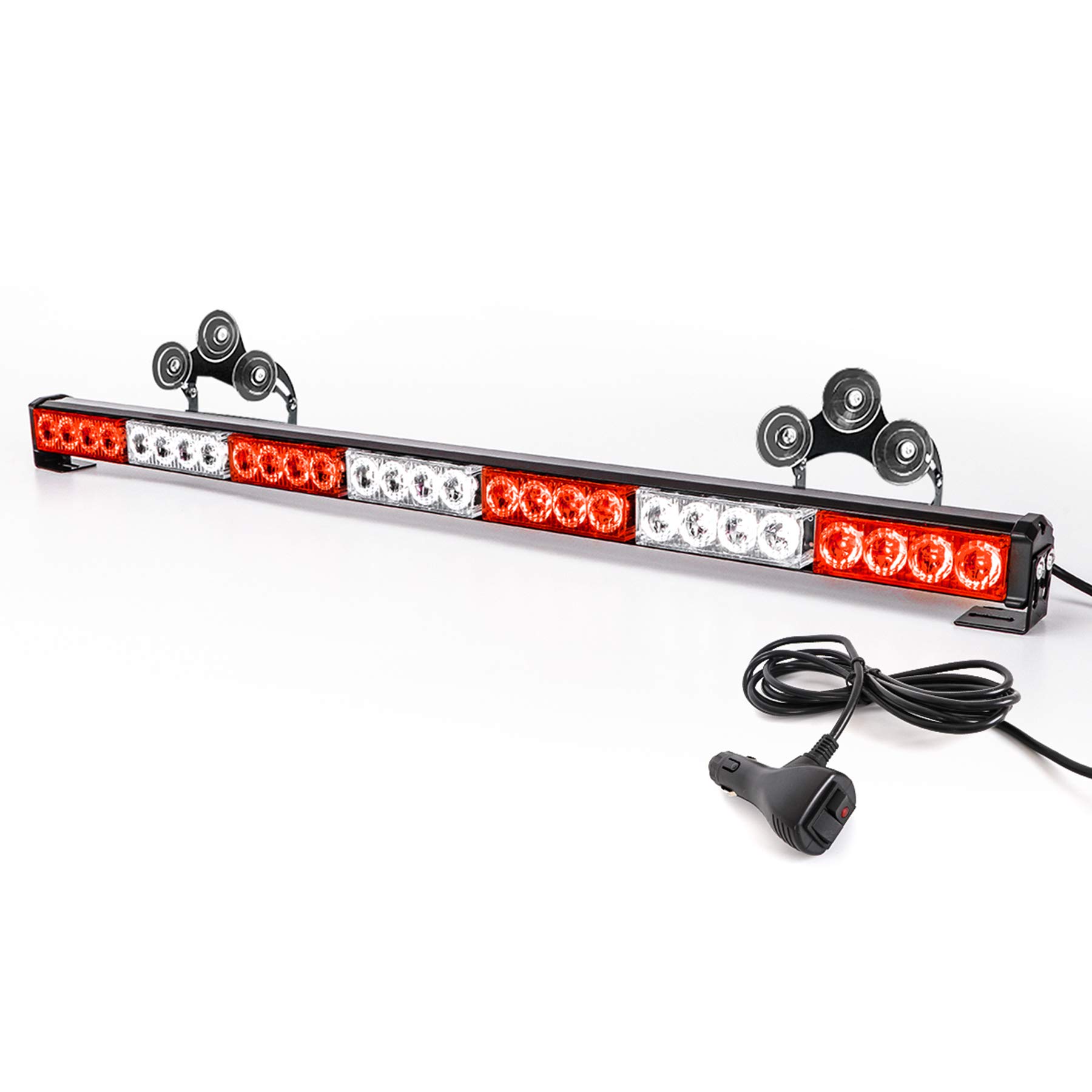 SMALLFATW Emergency Strobe Light Bar 32” 28 LED 13 Flashing Modes